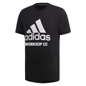 adidas Must Haves Badge of Sport Tee Black-White