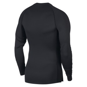 Nike Pro Tight Fit Long-Sleeve Top Black-White
