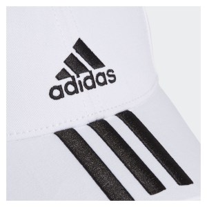 adidas Baseball 3-Stripes Twill Cap White-Black-Black