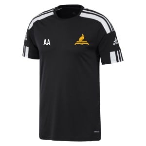adidas Squadra 21 Short Sleeve Shirt (M) Black-White