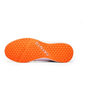 PAYNTR V Pimple Cricket Shoes White-Orange