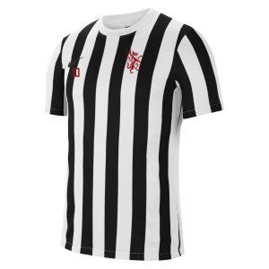 Nike Striped Division IV Short Sleeve Jersey White-Black-Black
