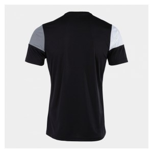 Joma Crew V Short Sleeve T-Shirt Black-Grey-White