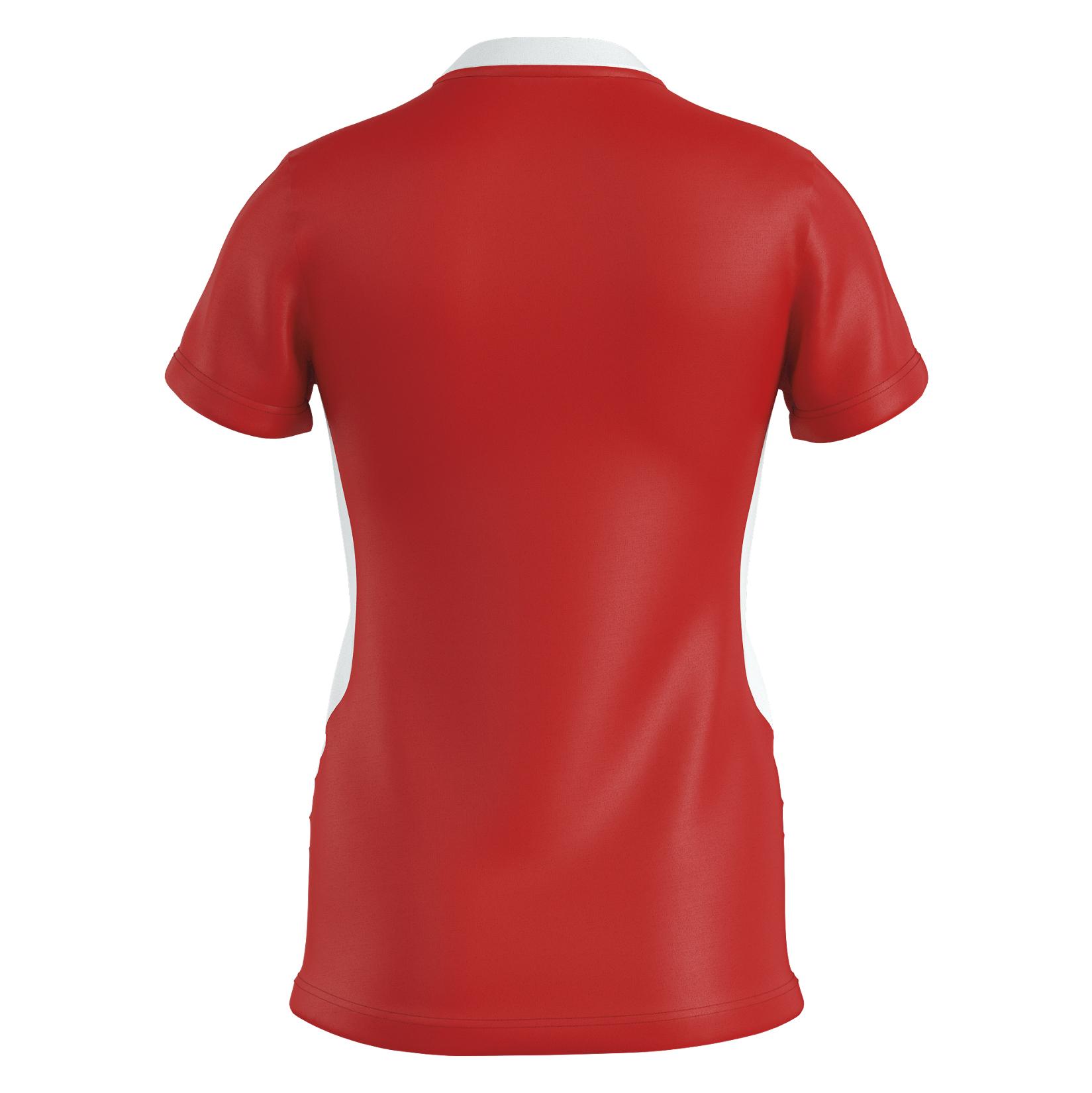 Errea Brigit Short Sleeve Shirt (W) Red-White