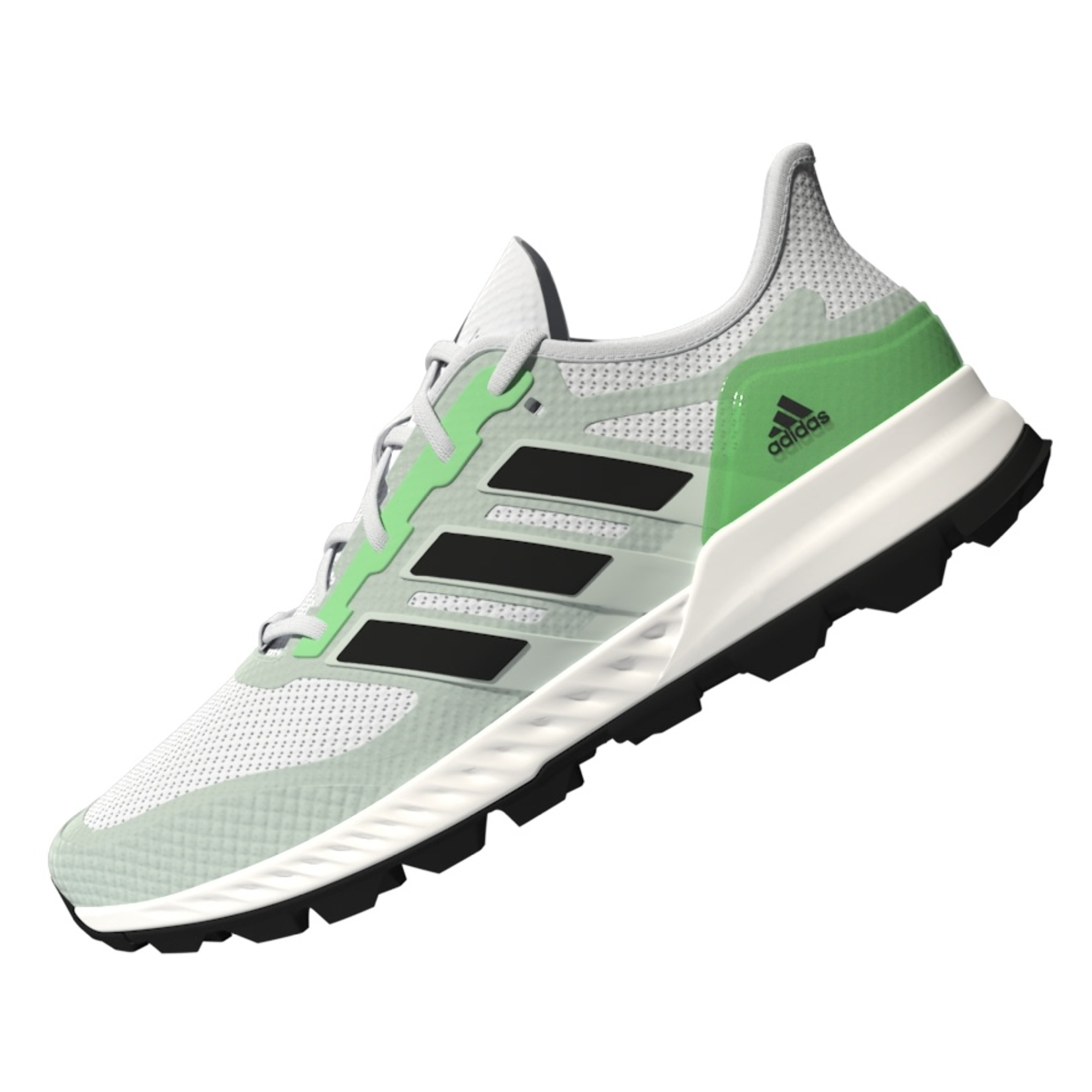 adidas-SS adipower Hockey Shoes 2.1 White-Green-Black