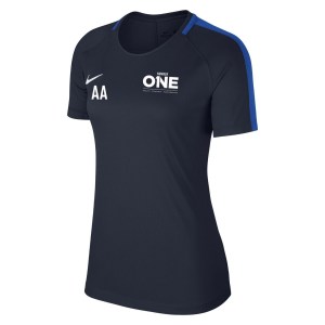 Nike Womens Academy 18 Short Sleeve Top (w) Obsidian-Royal Blue-White