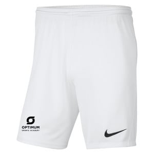 Nike Park III Shorts White-Black