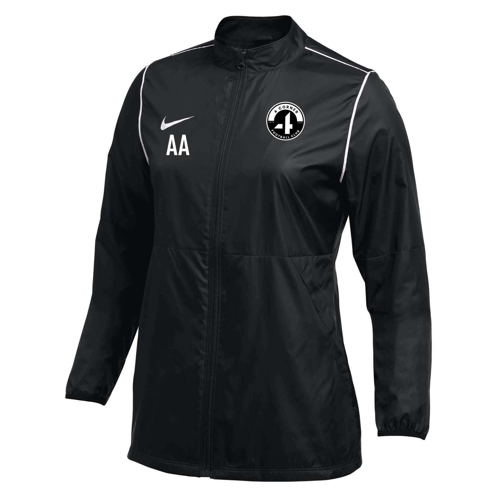 Nike Repel Park 20 Rain Jacket (W) - Black/White/White