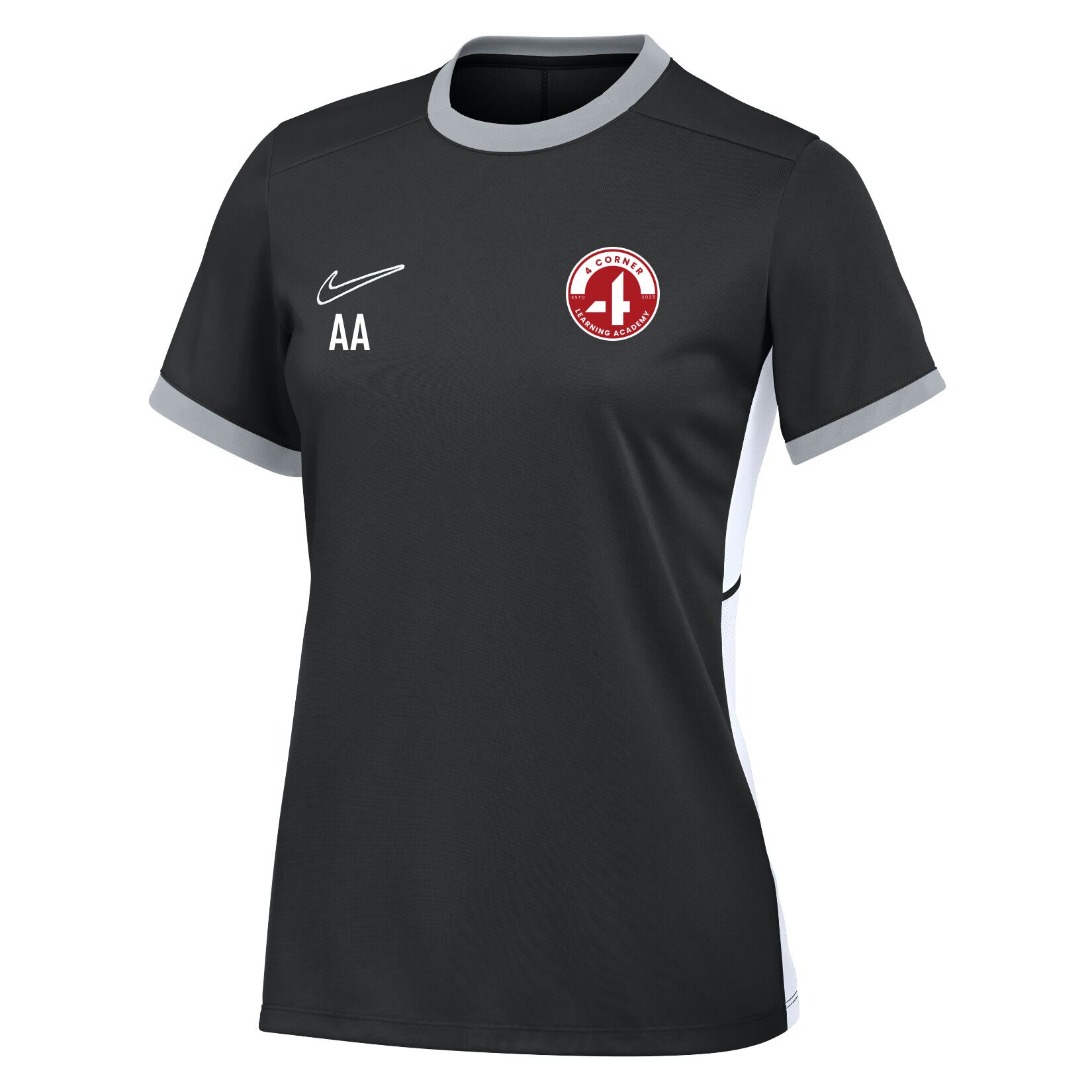 Nike Academy 25 Short-Sleeve Training Top (W) - Black/White/White