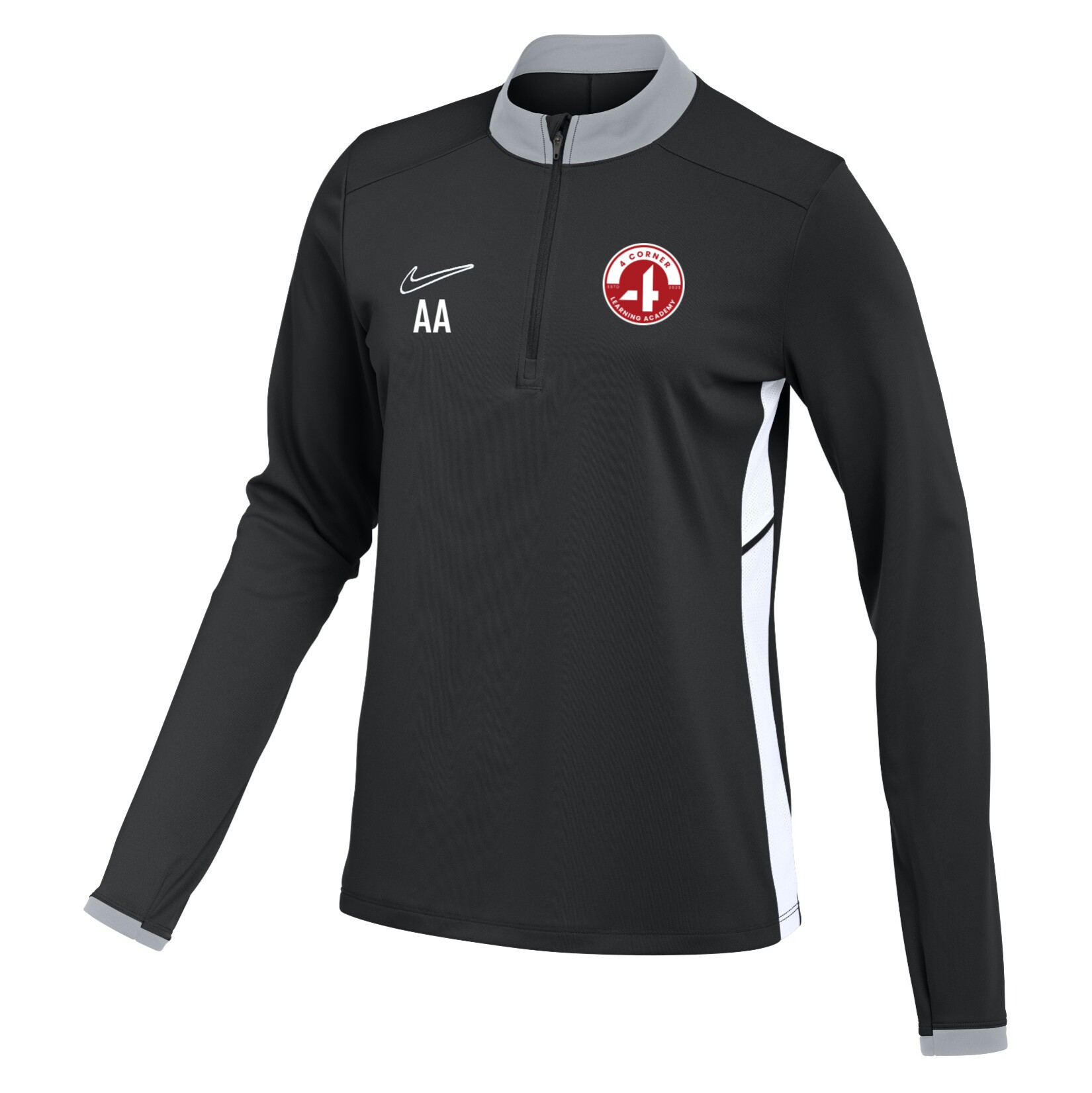 Nike Dri-FIT Academy 25 Drill Top (W) - Black/White/White