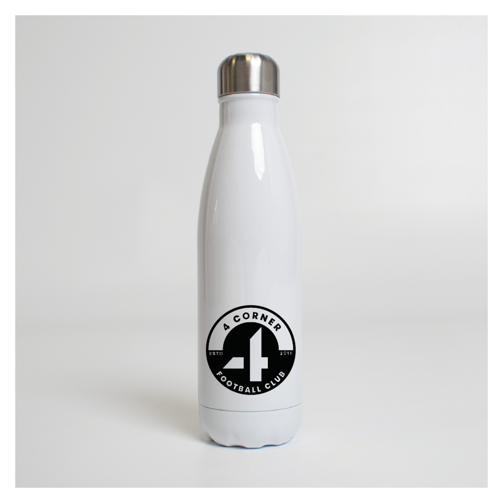 Kitlocker-Merchandise Premium Steel Water Bottle - White
