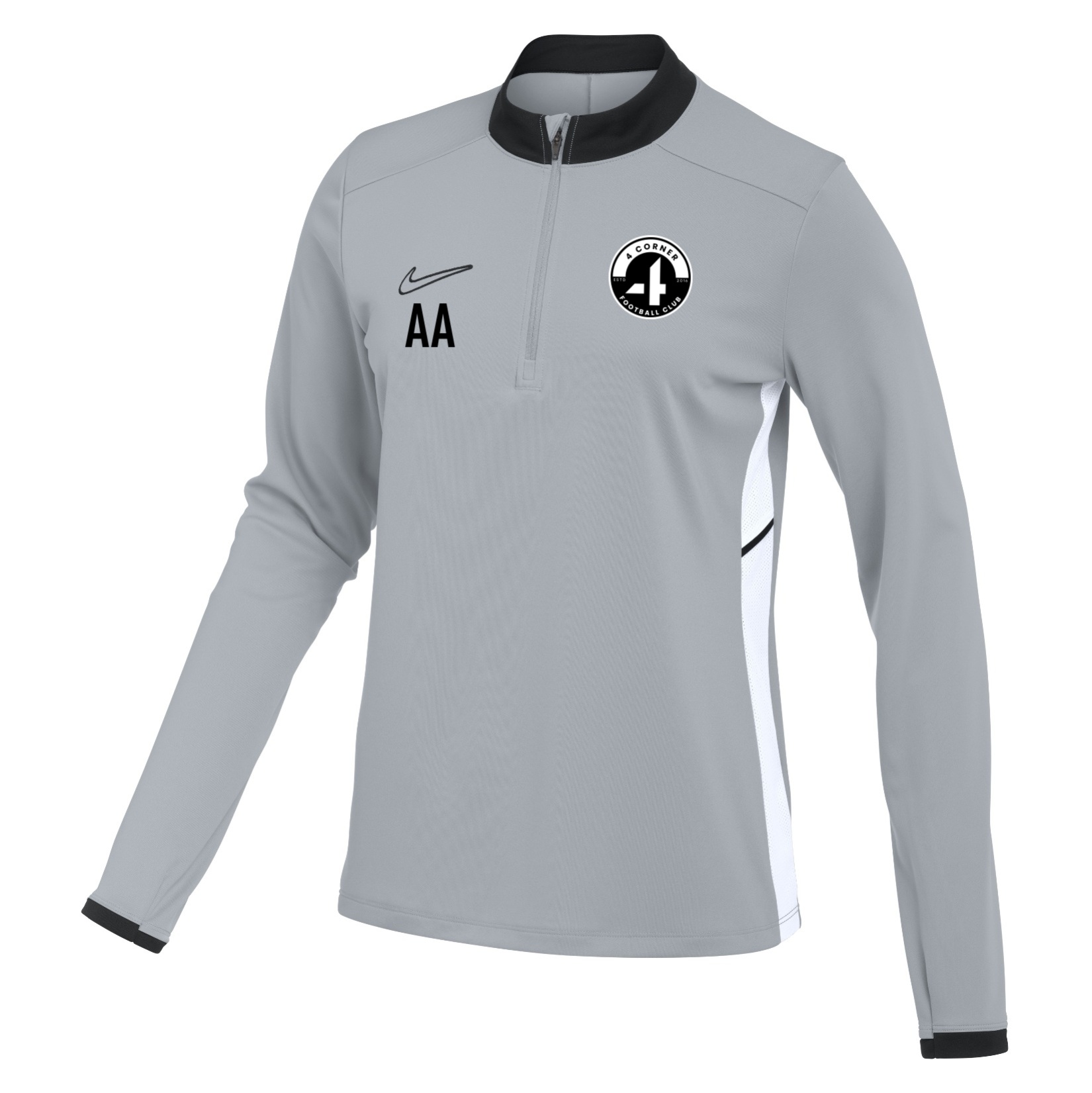 Nike Dri-FIT Academy 25 Drill Top (W) - Wolf Grey/Black/White