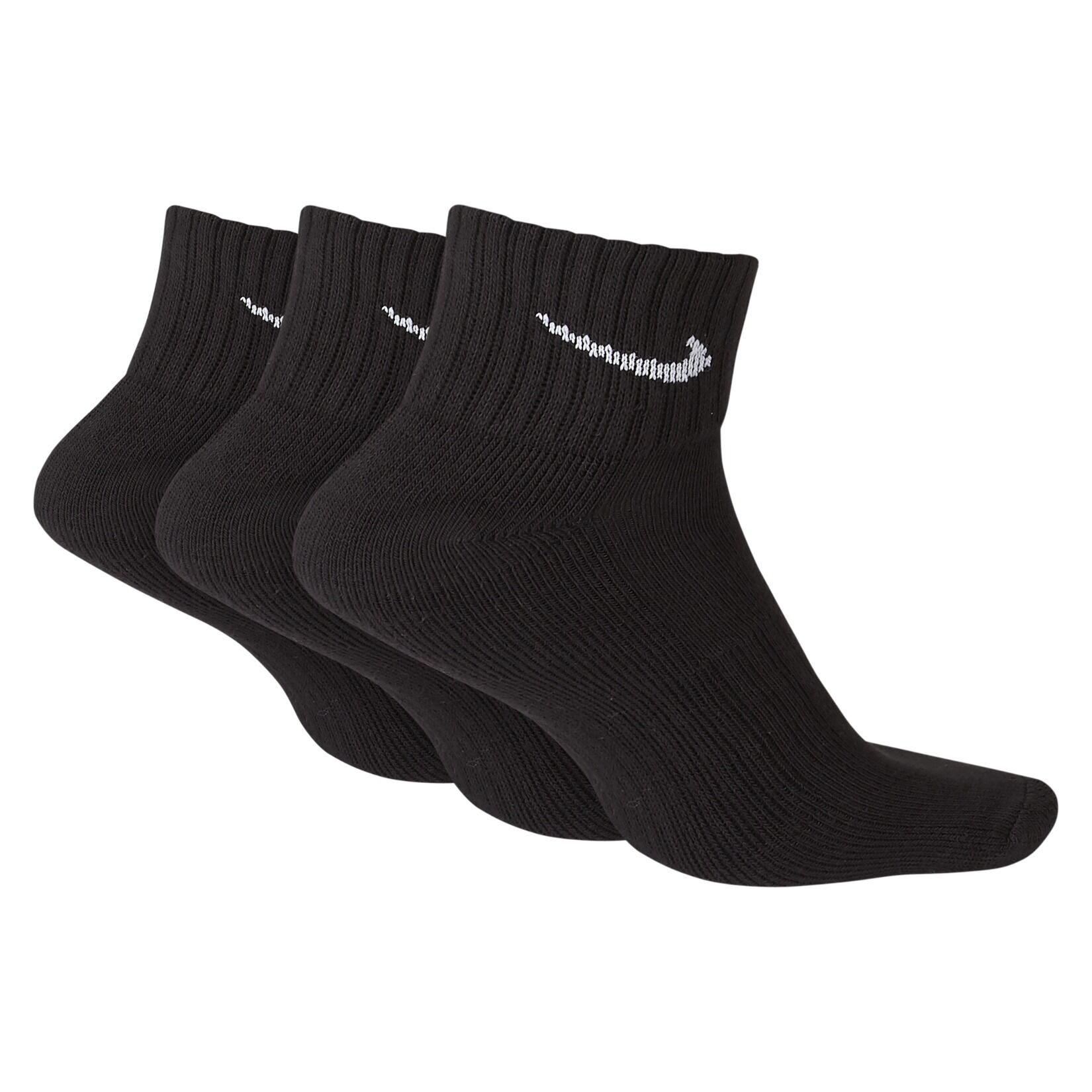 Nike Cushion Training Ankle Socks (3 Pairs) - Black/White