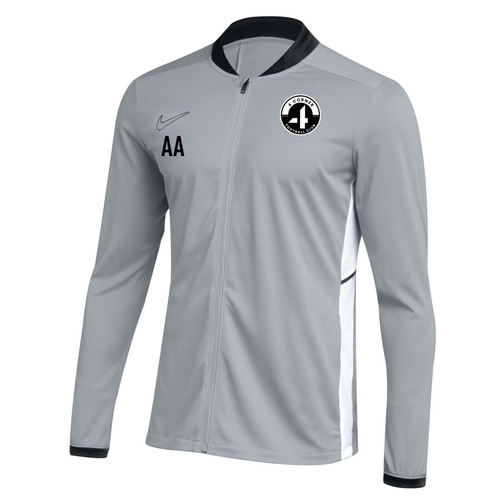 Nike Dri-FIT Academy 25 Knit Track Jacket - Wolf Grey/Black/White
