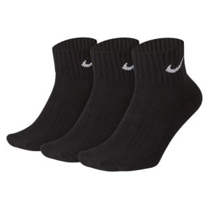 Nike Cushion Training Ankle Socks (3 Pairs) - Black/White