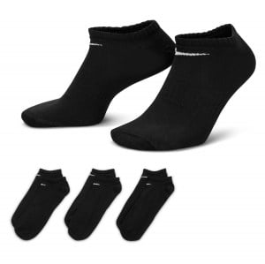 Nike Everyday Lightweight No-Show Training Socks (3 Pair) - Black/White