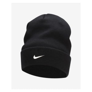 Nike Peak Standard Cuff Metal Swoosh Beanie - Black/Metallic Silver