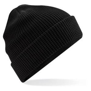 Ralawise Organic Cotton Waffle Beanie - Black