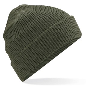 Ralawise Organic Cotton Waffle Beanie - Olive Green