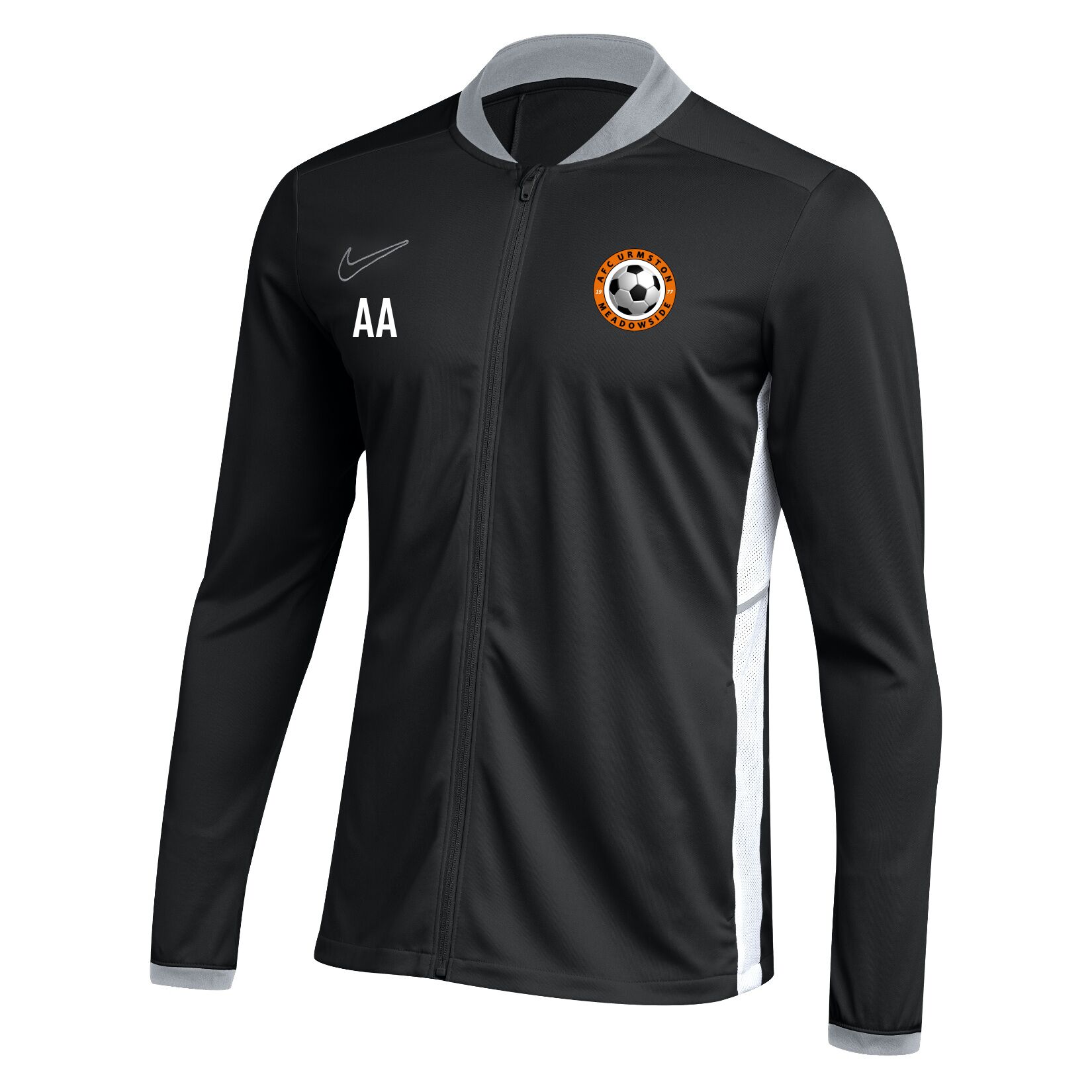 Nike Dri-FIT Academy 25 Knit Track Jacket (W) - Black/White/White