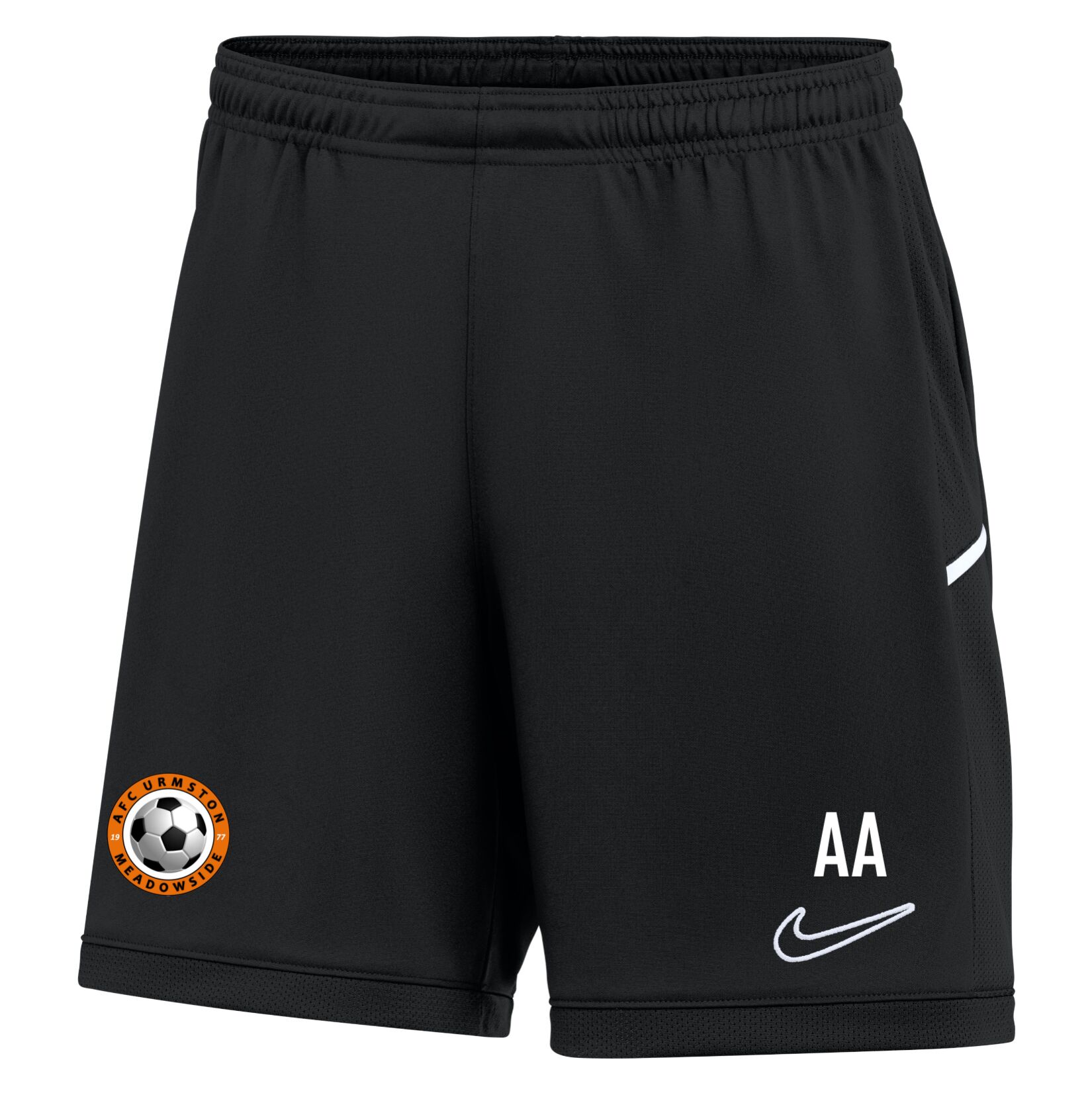 Nike Dri-FIT Academy 25 Shorts (W) - Black/Black/White