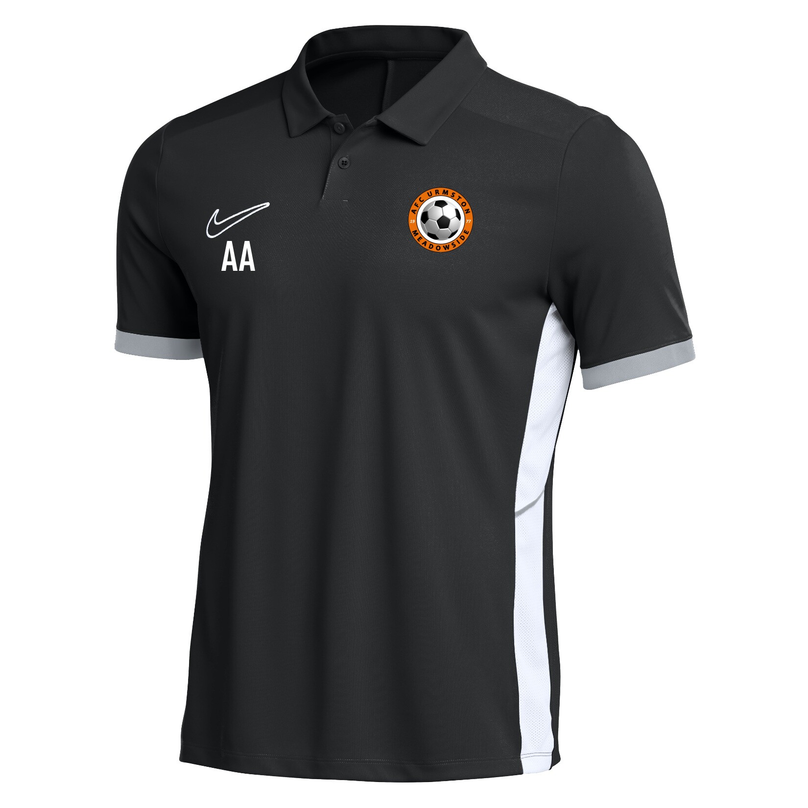 Nike Dri-FIT Academy 25 Polo - Black/White/White
