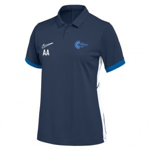 Nike Dri-FIT Academy 25 Polo (W) - Obsidian/Royal Blue/White