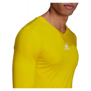adidas Long Sleeve Baselayer Tee Team Yellow