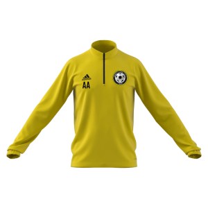 adidas Entrada 1/4 Zip Drill Top Midlayer Team Yellow-Black