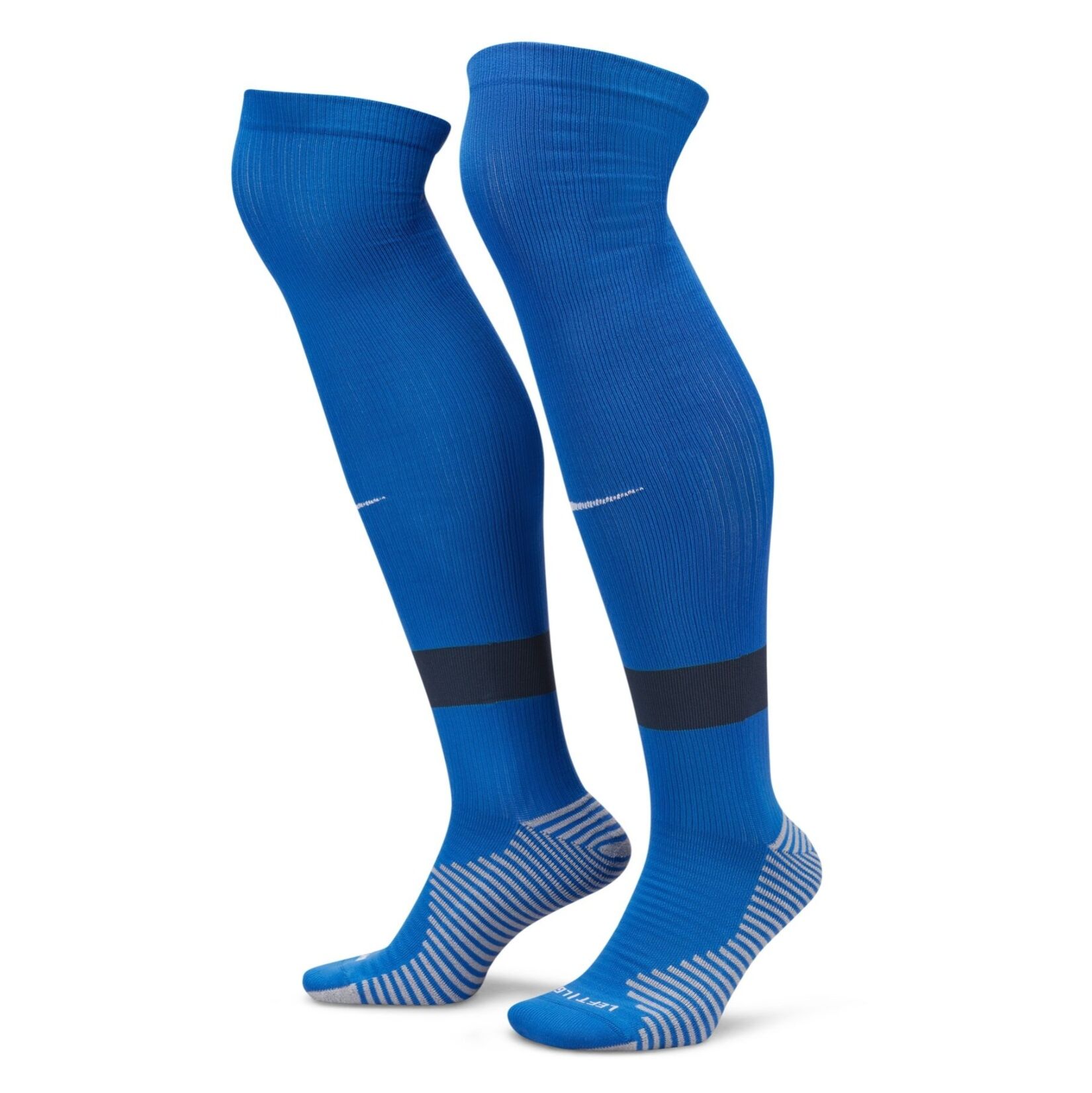 Nike Strike Dri-FIT Knee-High Soccer Socks - ROYAL BLUE/MIDNIGHT NAVY/WHITE