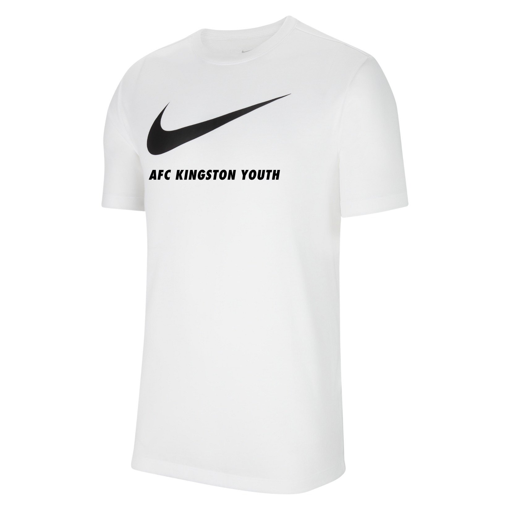 Nike Team Club 20 Swoosh Tee (M) - White/Black