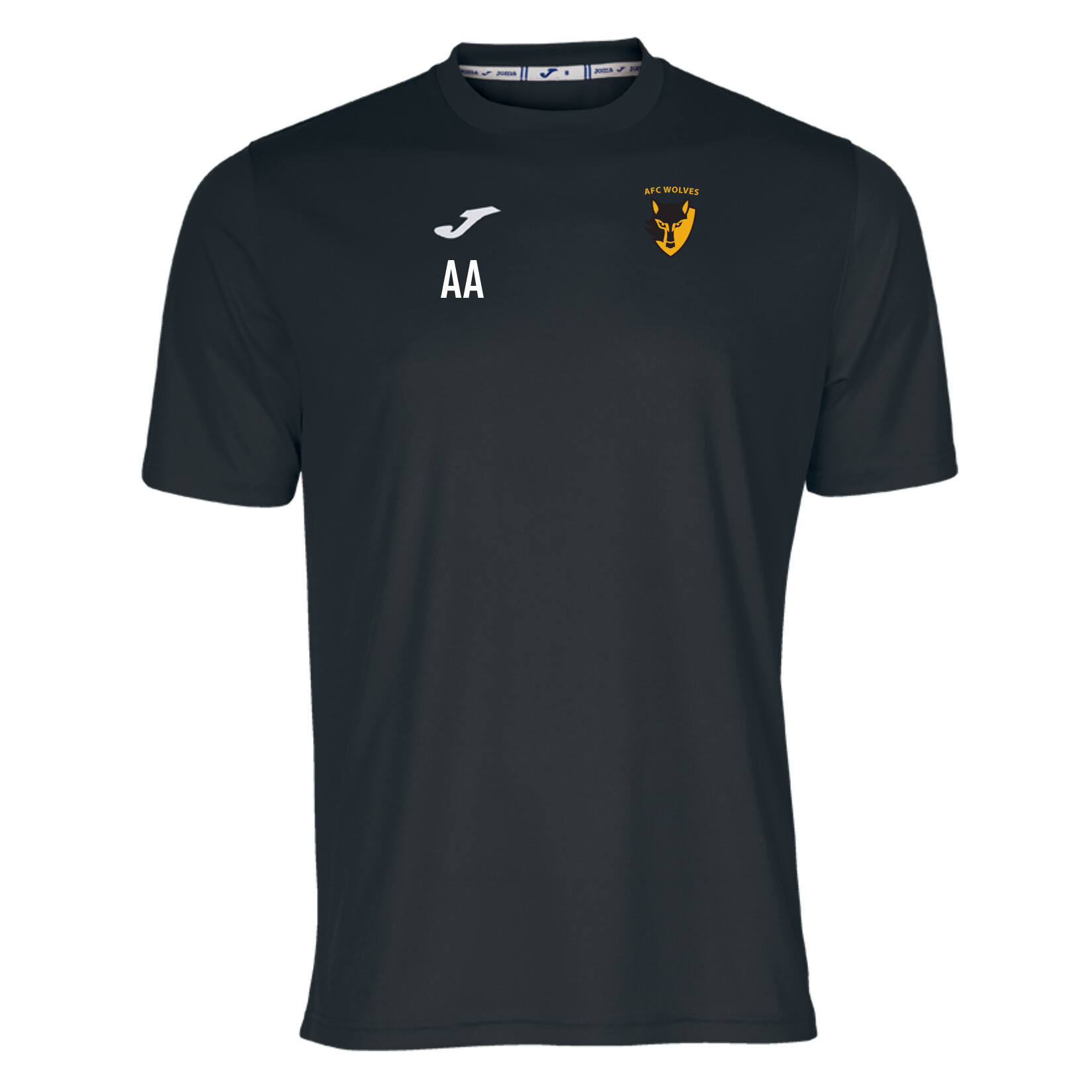 Joma Combi Short Sleeve Mens Performance Shirt - Black