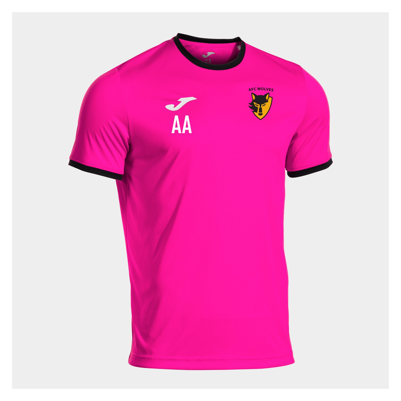 Joma Combi Premium Short-Sleeve T-Shirt - Fluorescent Pink/Black