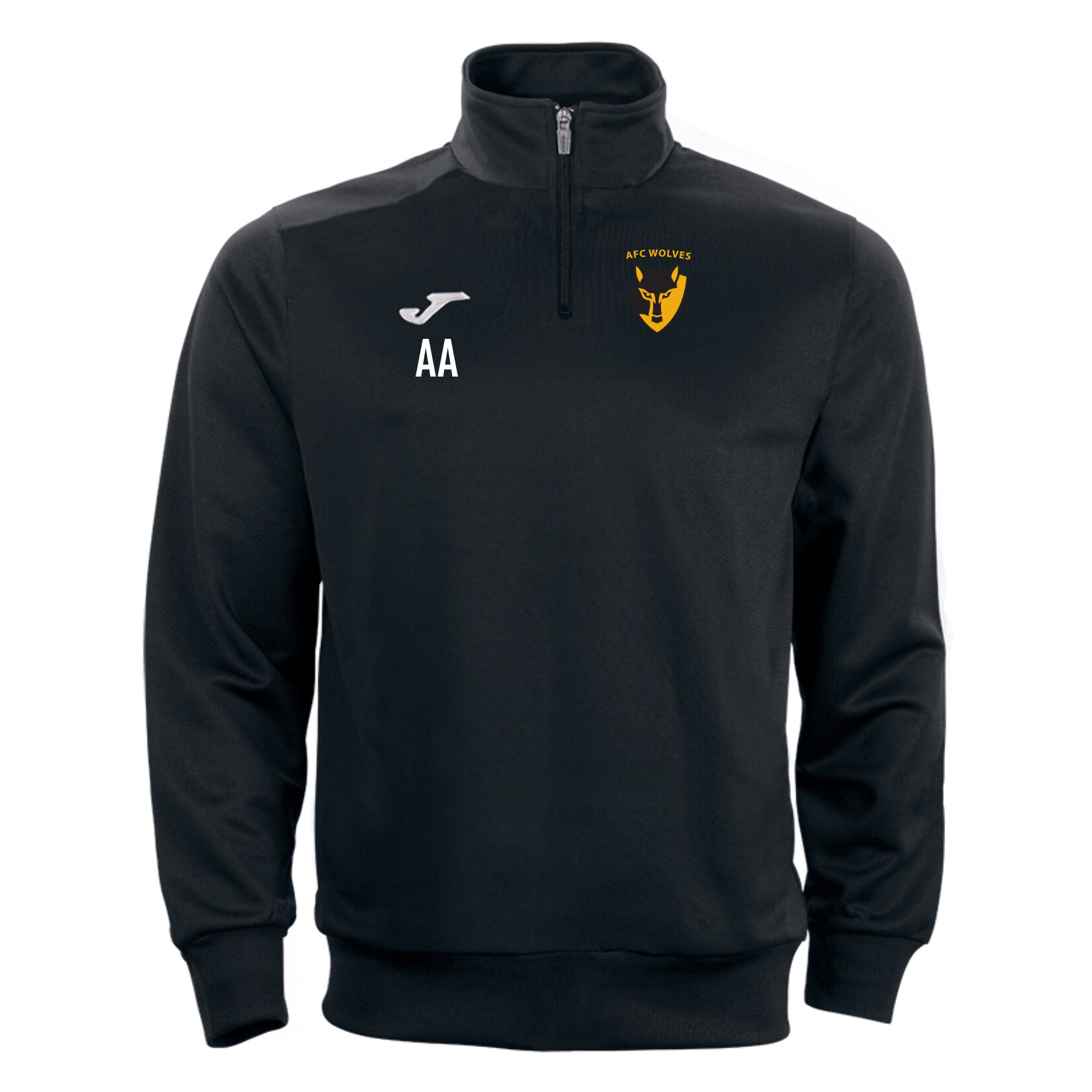 Joma Faraon 1/4 Zip Sweatshirt - Black/White