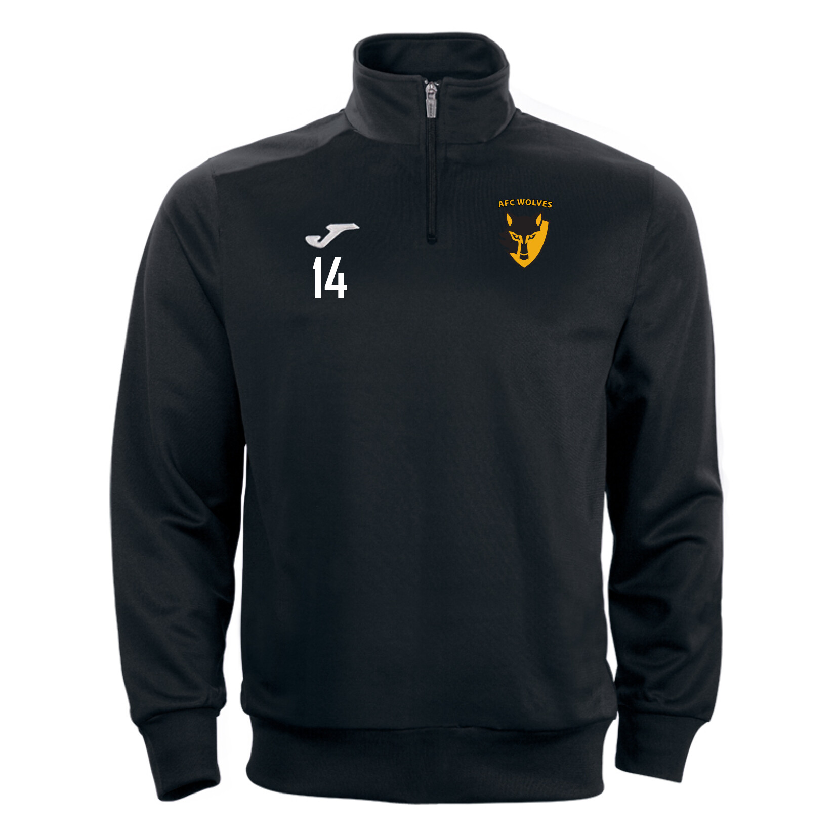 Joma Faraon 1/4 Zip Sweatshirt - Black/White