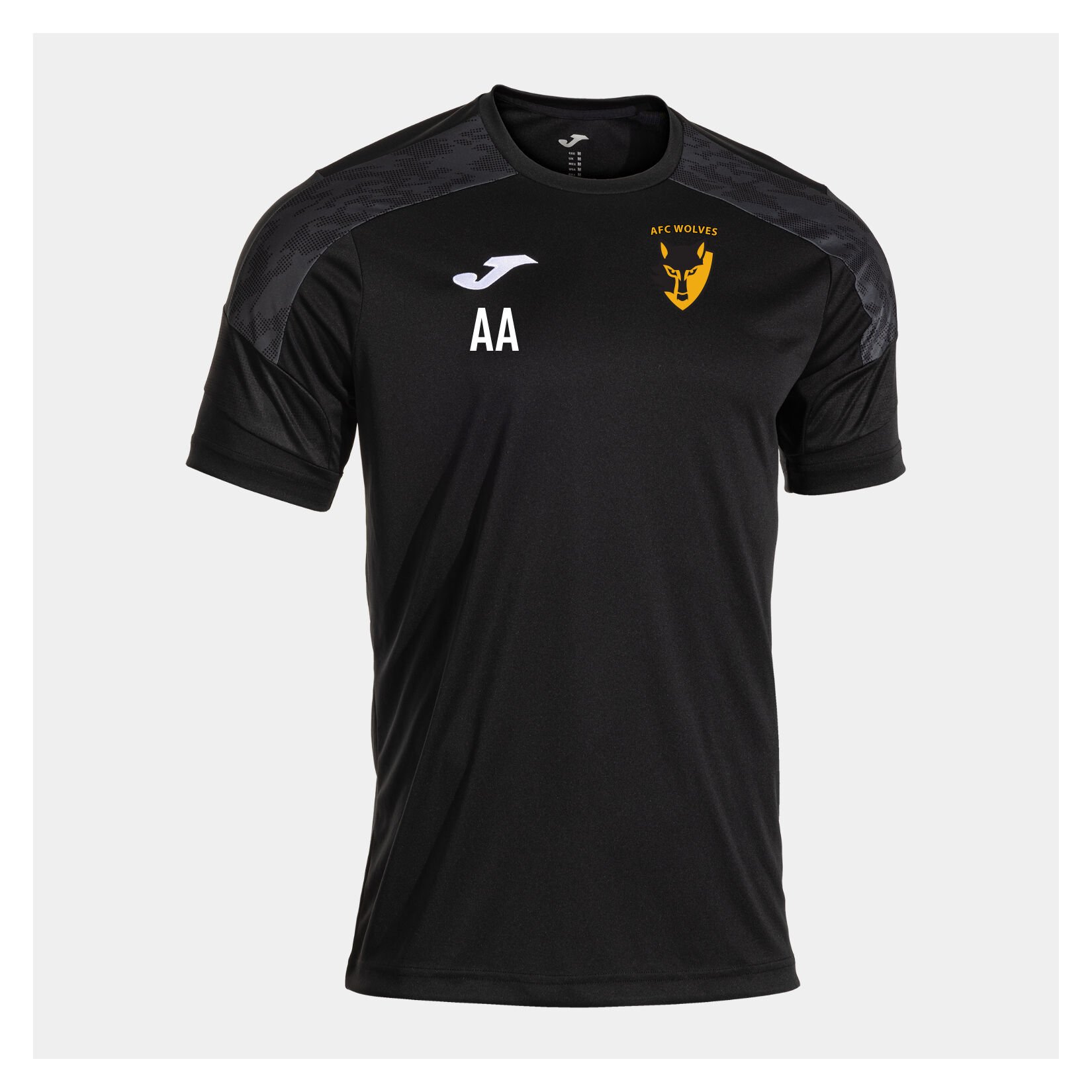 Joma Championship VIII T-Shirt - Black/Anthracite/White