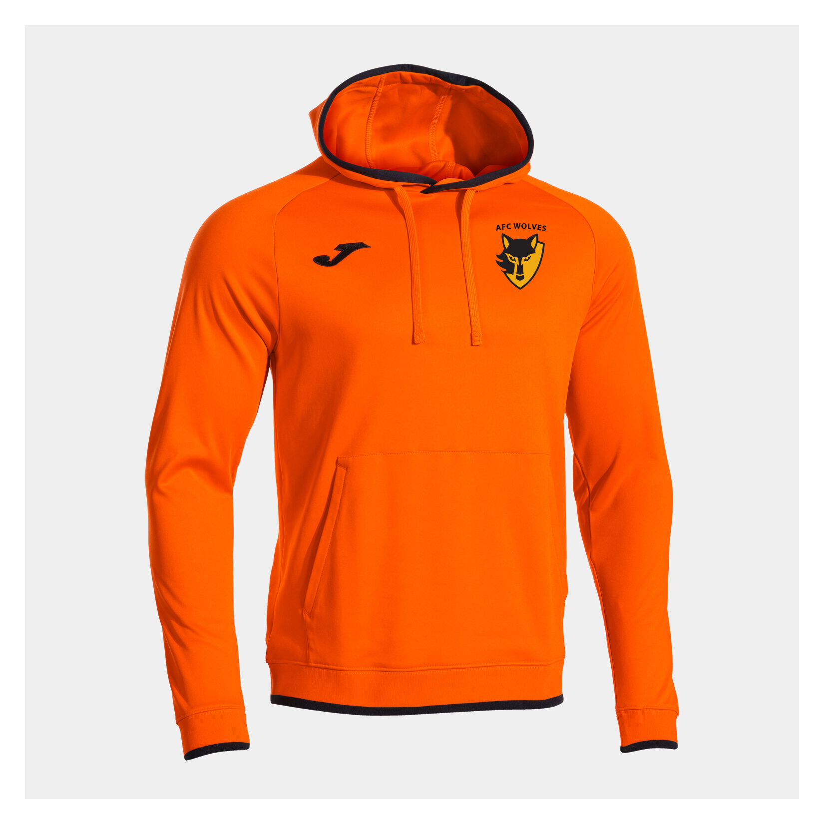 Joma Combi Premium Hooded Sweatshirt - Orange/Black