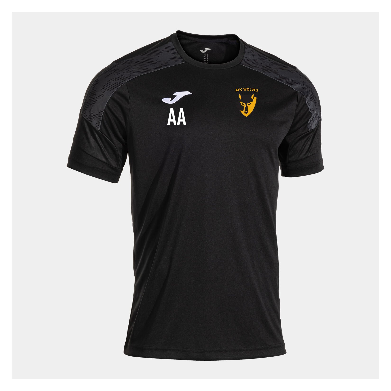 Joma Championship VIII T-Shirt - Black/Anthracite/White