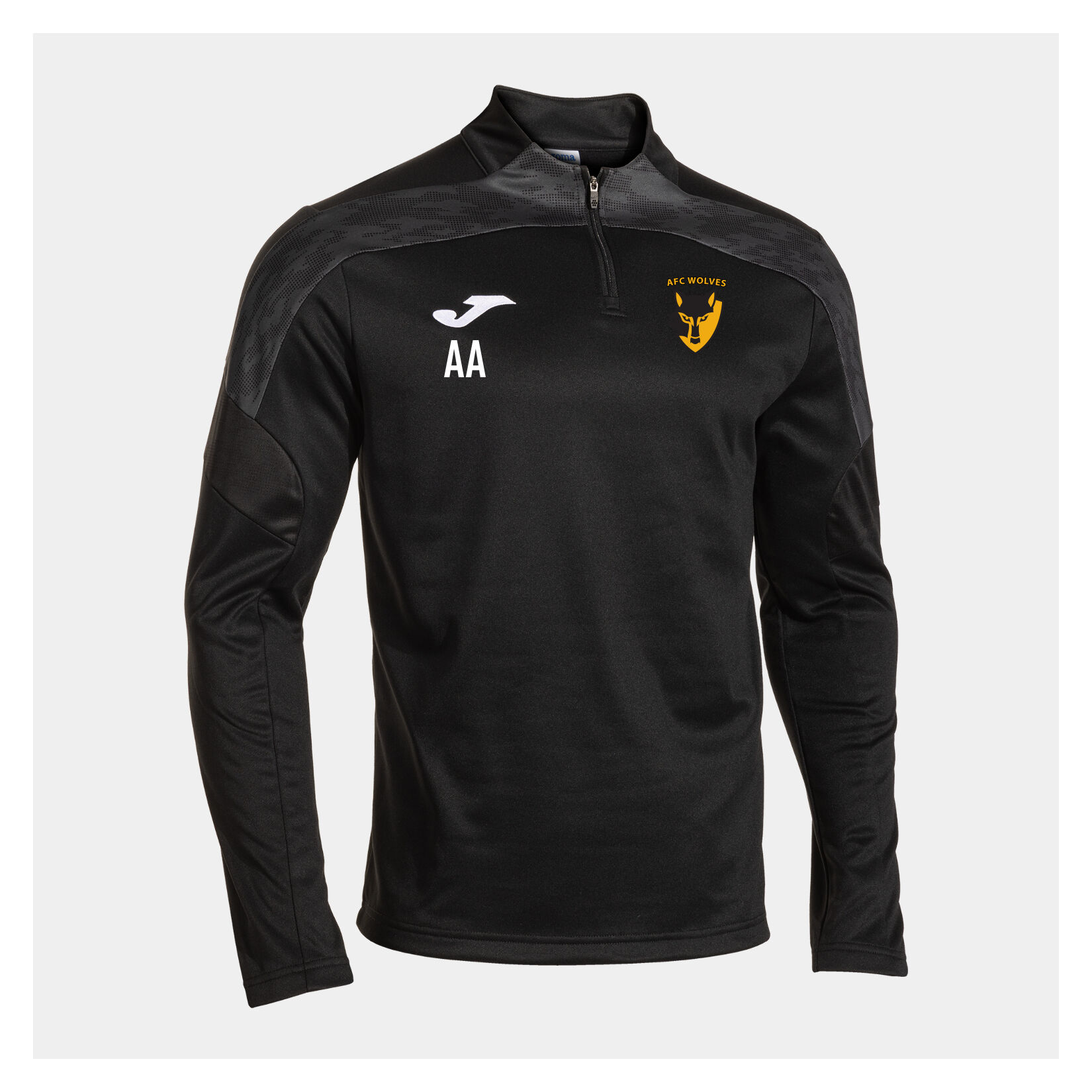 Joma Championship VIII 1/2 Zip Sweatshirt - Black/Anthracite/White