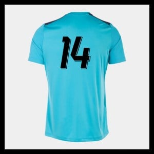 Joma Championship VIII T-Shirt - Turquoise Fluorescent/Sky/Black