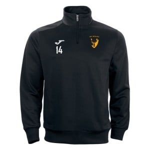 Joma Faraon 1/4 Zip Sweatshirt - Black/White