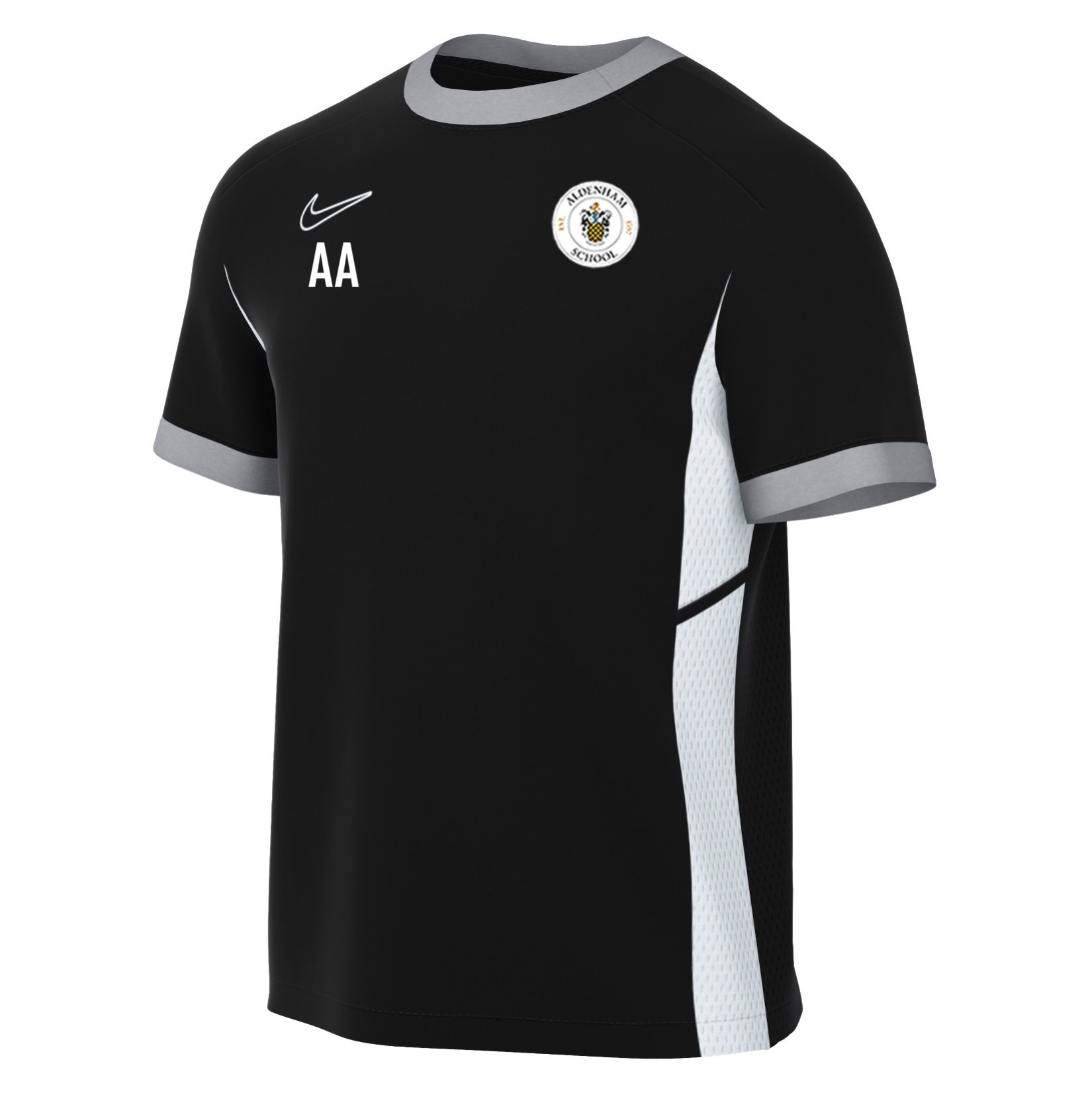Nike Academy 25 Short-Sleeve Training Top - Black/White/White