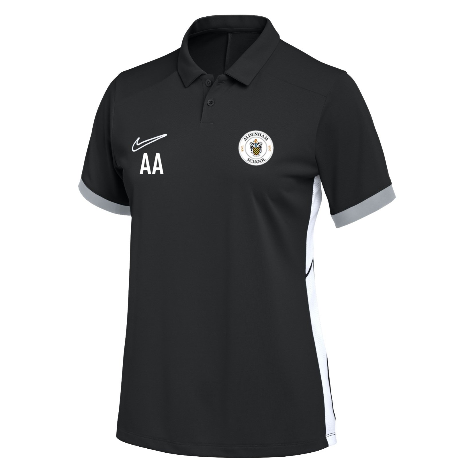 Nike Dri-FIT Academy 25 Polo (W) - Black/White/White