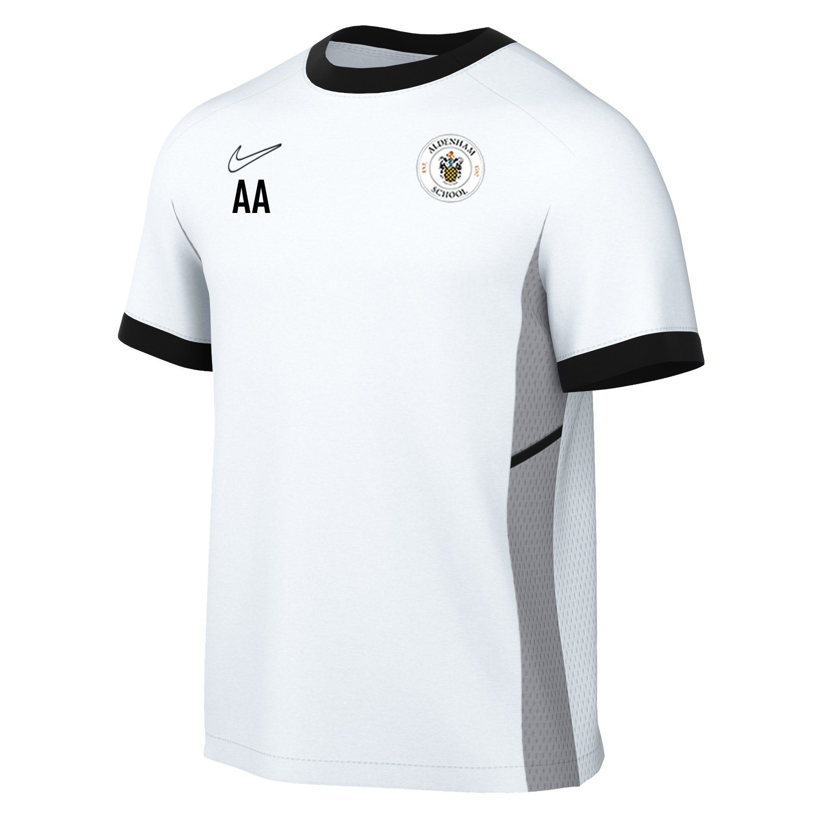 Nike Academy 25 Short-Sleeve Training Top - White/Black/Black