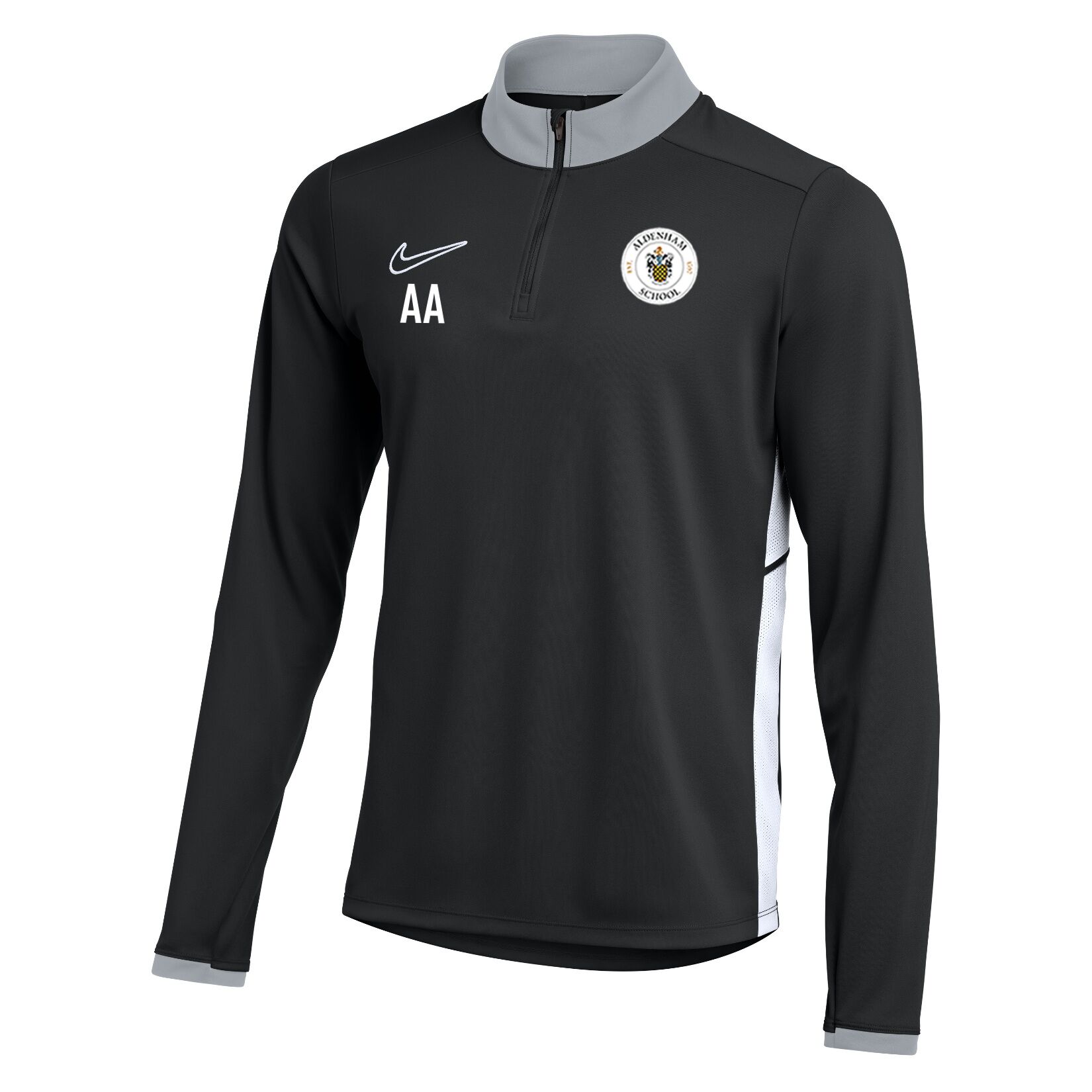 Nike Dri-FIT Academy 25 Drill Top - Black/White/White