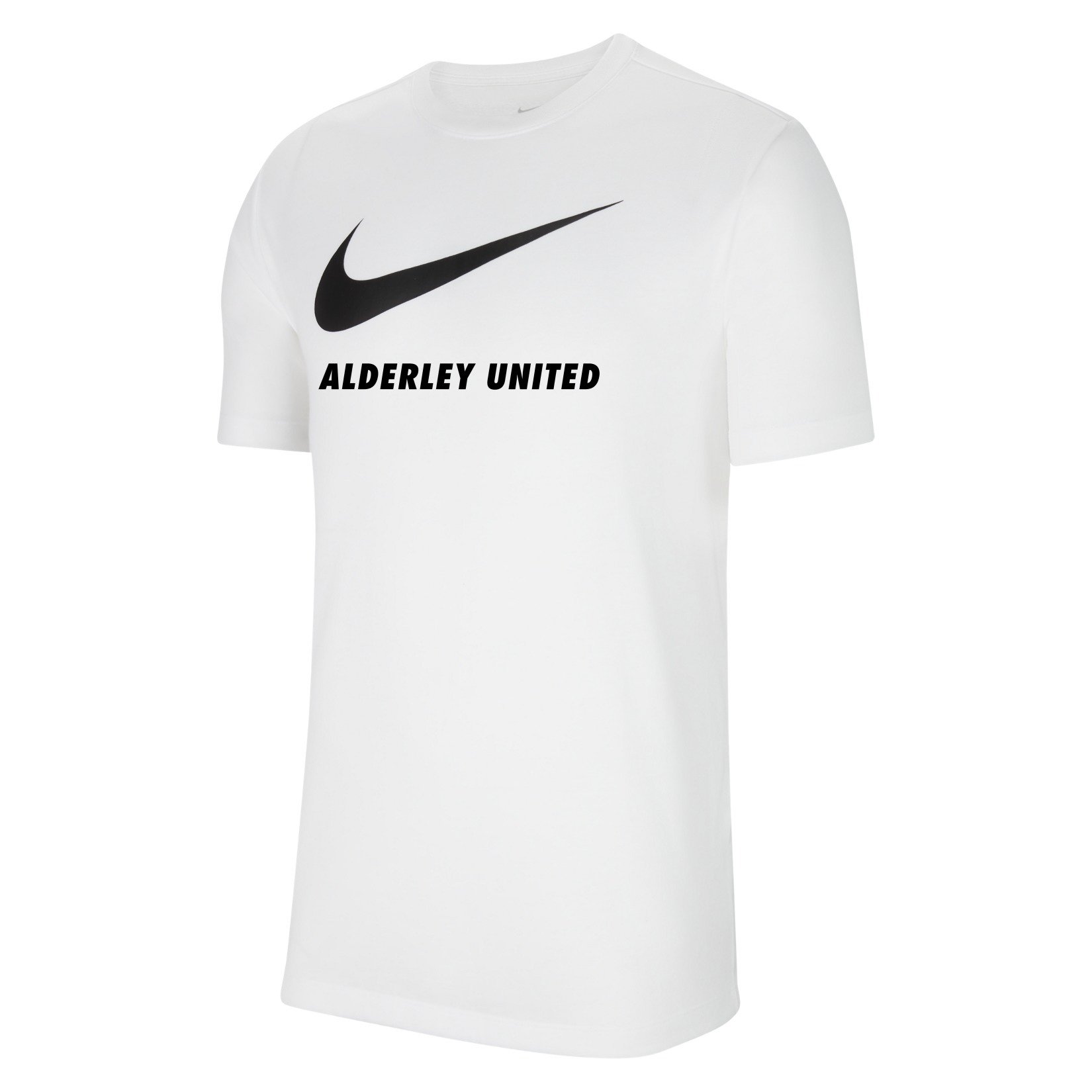 Nike Team Club 20 Swoosh Tee (M) - White/Black