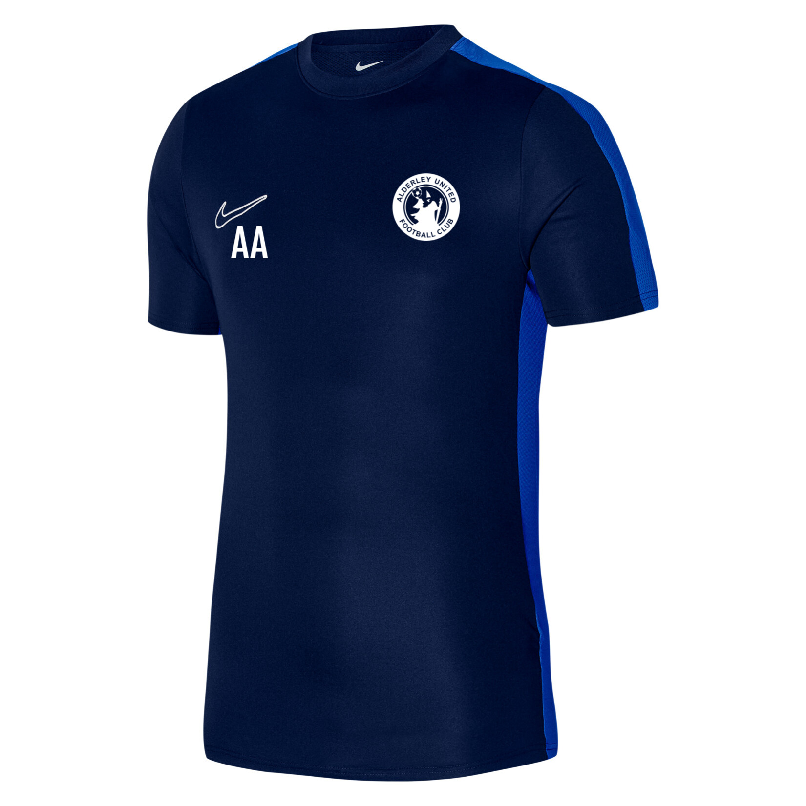 Nike Academy 23 Short Sleeve Training Top - Obsidian/Royal Blue/White