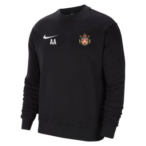 Nike Team Club 20 Fleece Crew Sweatshirt - Black/White/White