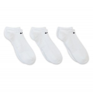 Nike Everyday Cushioned Training No-Show Socks (3 Pairs) White-Black
