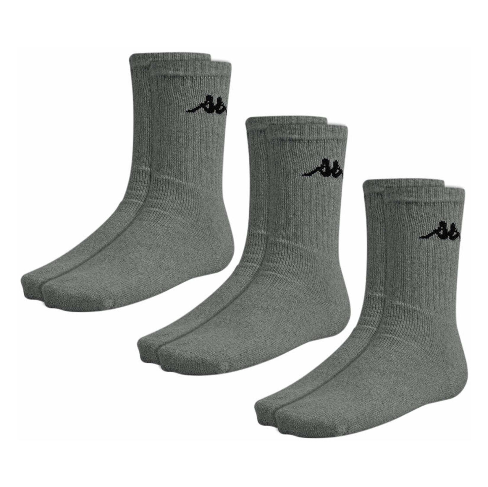 Kappa Sports Sock (3 Pack) Charcoal